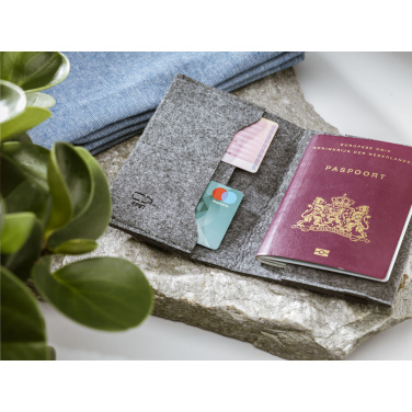 Logotrade promotional items photo of: Identify GRS RPET Felt passport holder