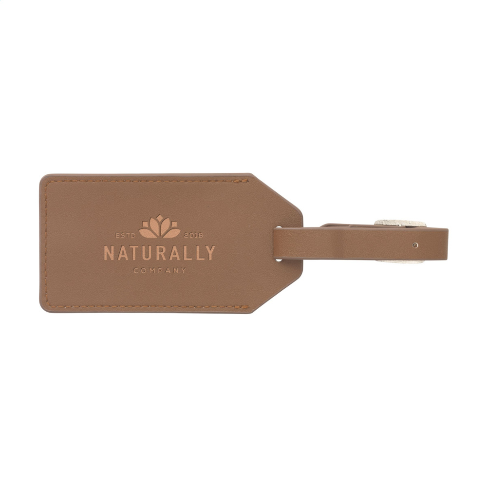 Logo trade promotional item photo of: Vegan Pineapple Leather Luggage Tag