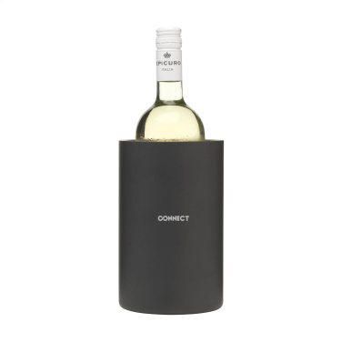 Logo trade advertising products picture of: CoolSteel Black wine cooler