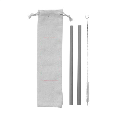Logotrade promotional gift picture of: ECO Bamboe Straw Set bamboo straws