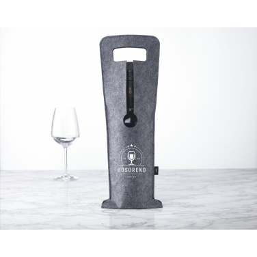 Logo trade promotional gifts image of: Wine Bag-to-Give GRS RPET