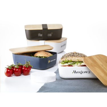 Logo trade promotional products image of: Midori Bamboo Lunchbox