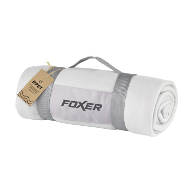 Logotrade corporate gift image of: SuperSoft RPET (180 g/m²) fleece blanket