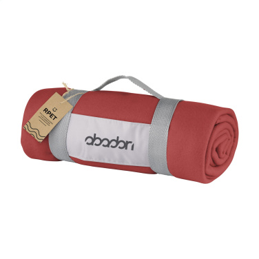 Logo trade advertising products image of: SuperSoft RPET (180 g/m²) fleece blanket