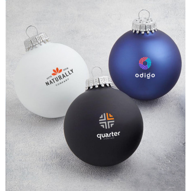 Logo trade promotional items image of: Christmas Bauble Ø 6 cm - set of 4 - Made in Europe