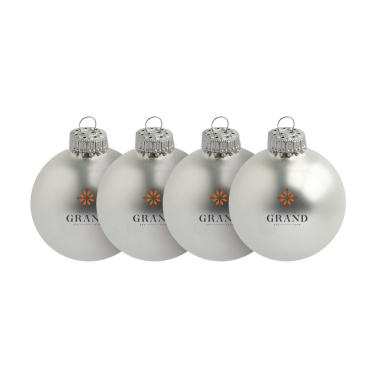 Logotrade promotional gift picture of: Christmas Bauble Ø 6 cm - set of 4 - Made in Europe