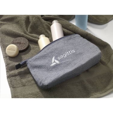 Logo trade promotional products image of: Wolkat Safi Recycled Textile Cosmetic Bag