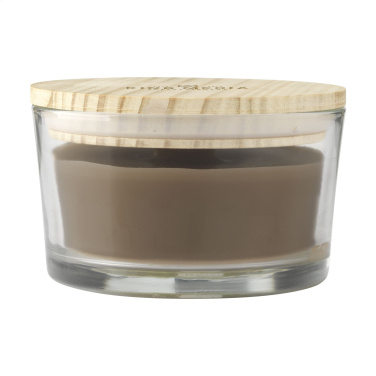 Logo trade promotional items picture of: Wooosh Flame Scented Candle Dark Amber