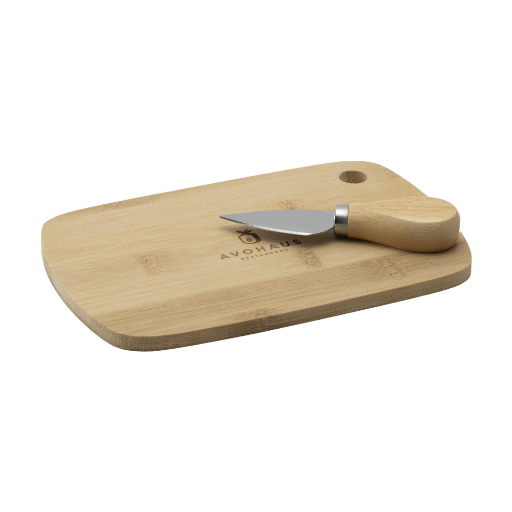 Logotrade advertising product picture of: Bamboo Cheese Platter 2-pcs