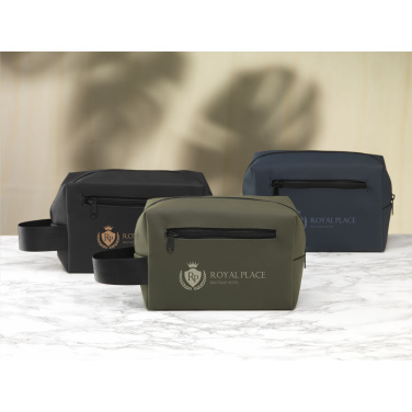 Logo trade promotional merchandise photo of: LeLennon RCS Recycled PU Toiletry Bag
