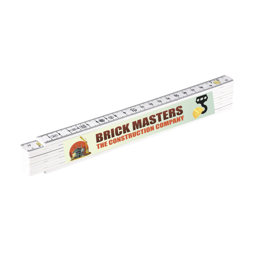 Logo trade promotional product photo of: Metric folding ruler