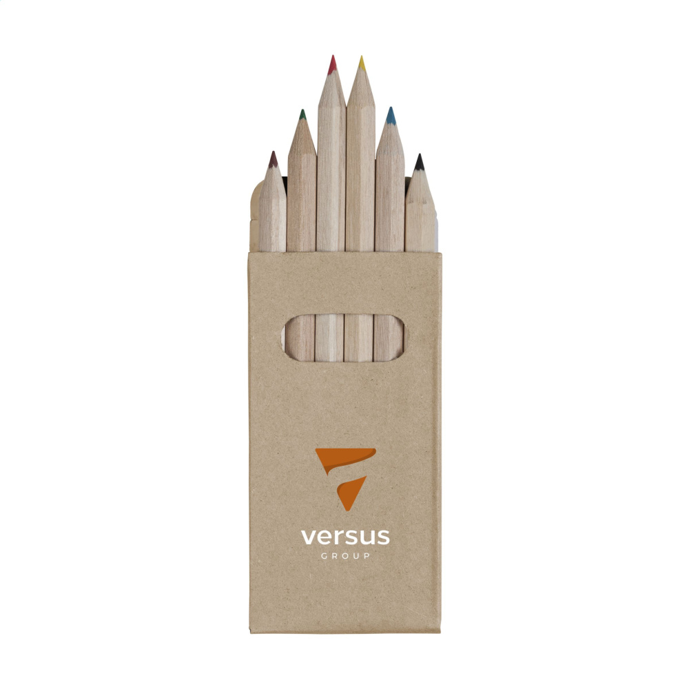 Logo trade business gifts image of: SixColour coloured pencils