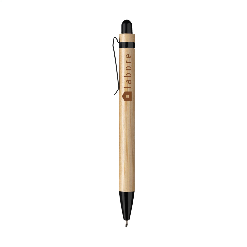 Logo trade promotional merchandise image of: Boston Bamboo pen