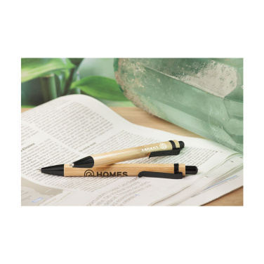 Logo trade promotional gifts image of: Boston Bamboo pen