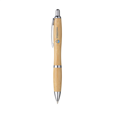 Logo trade promotional giveaways picture of: Athos Bamboo pen