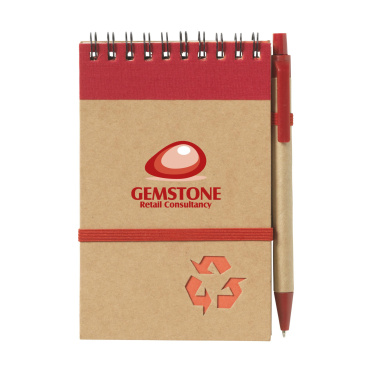 Logo trade business gift photo of: RecycleNote-M Paper notebook