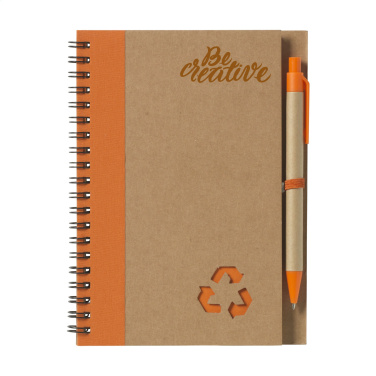 Logo trade promotional merchandise photo of: Recycle Note-L Paper notebook