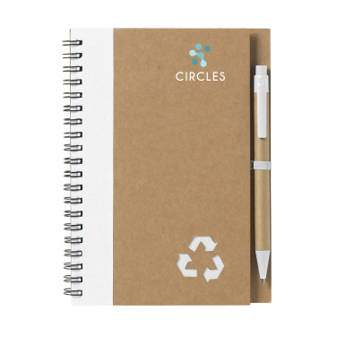 Logo trade advertising products image of: Recycle Note-L Paper notebook