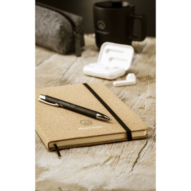 Logo trade promotional items picture of: CorkNote A5 Paper notebook