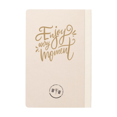 Logo trade promotional merchandise image of: Sugarcane Paper Notebook A5