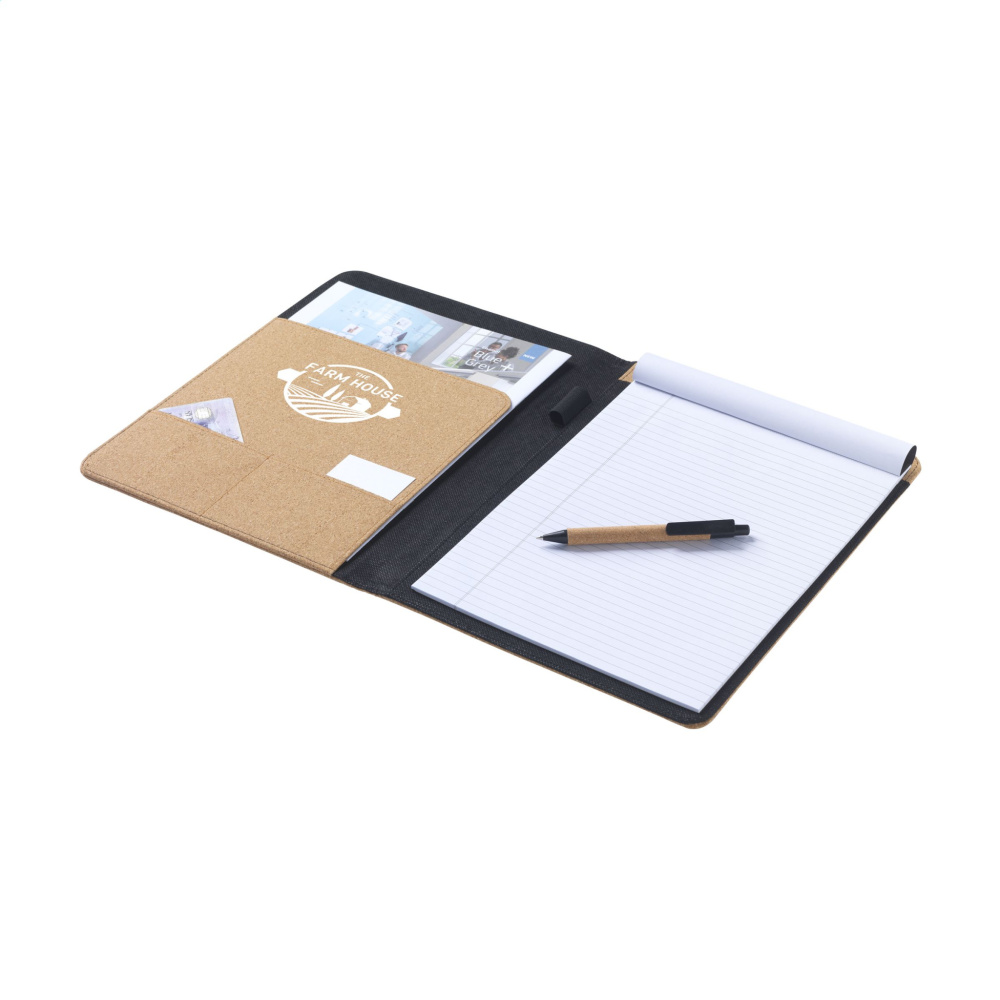 Logo trade promotional merchandise photo of: Eco Conference Cork A4 document folder