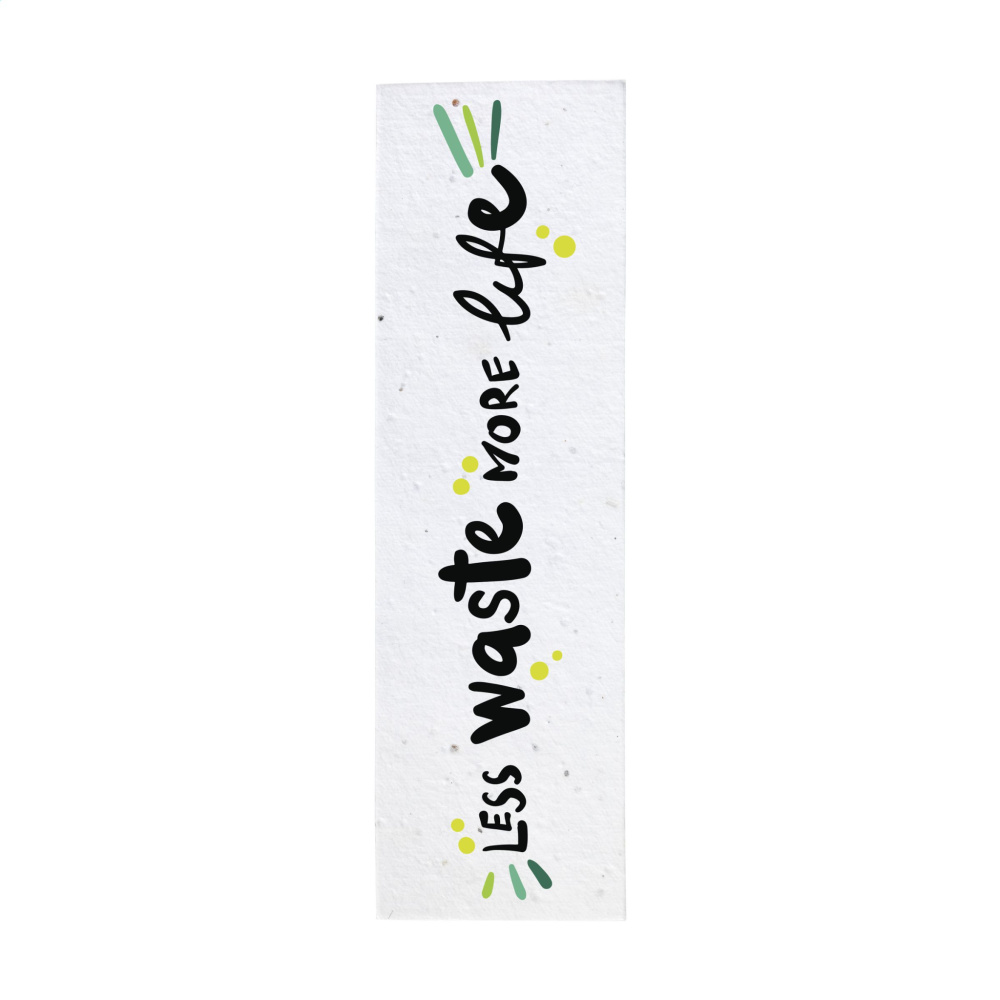 Logo trade business gift photo of: Seed Paper Bookmark