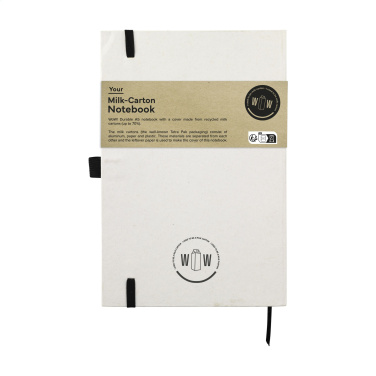 Logo trade promotional merchandise photo of: Milk-Carton Paper Notebook A5