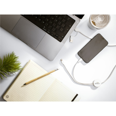 Logo trade promotional gift photo of: Monti Recycled Leather - Paper Notebook A5