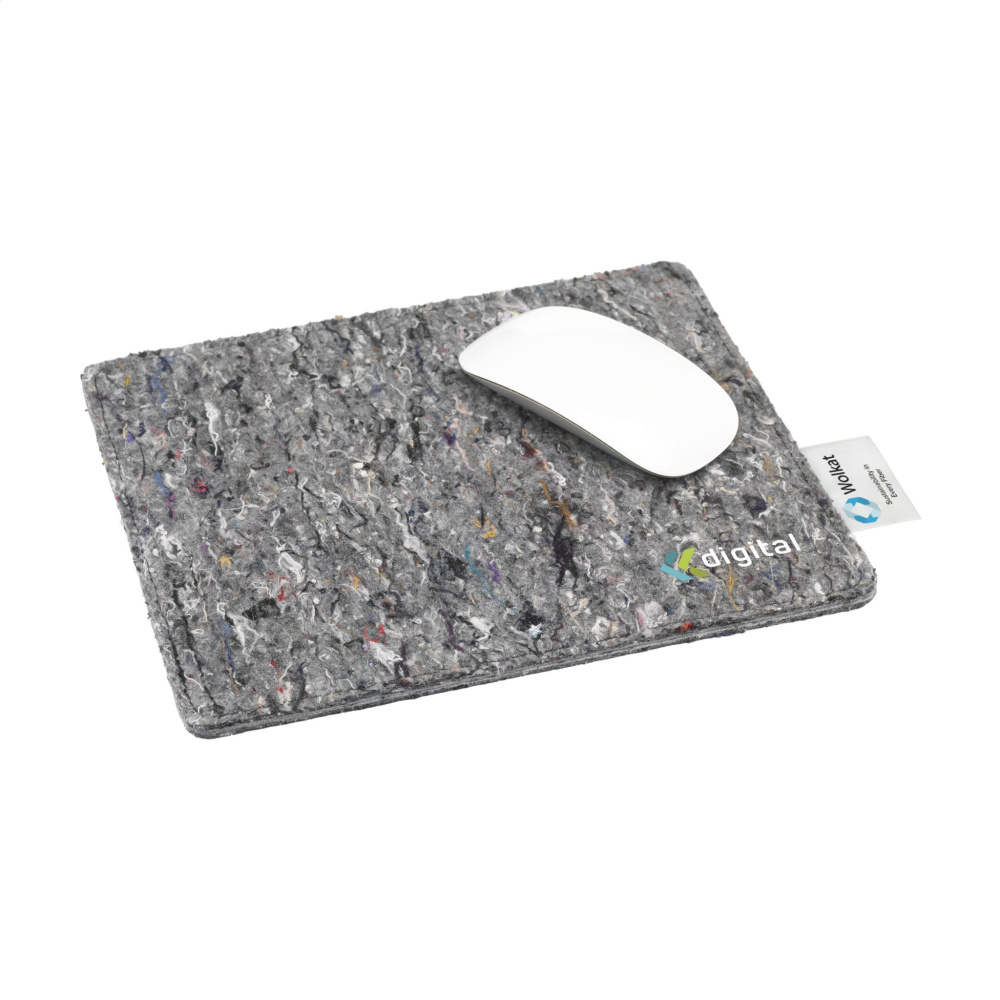 Logo trade promotional merchandise picture of: Wolkat Tangier Recycled Textile Mousepad