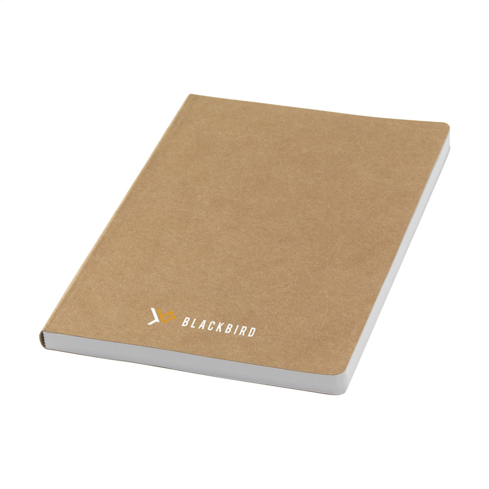 Logo trade promotional gifts image of: Paper Notebook GRS Washable Kraft Cover A5