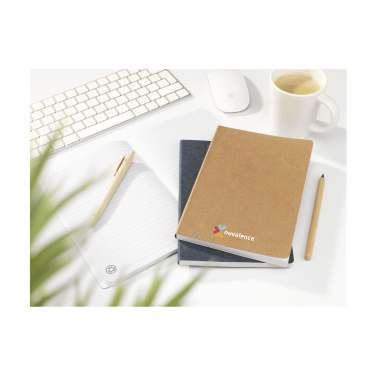 Logo trade promotional gift photo of: Paper Notebook GRS Washable Kraft Cover A5