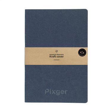 Logotrade promotional merchandise photo of: Paper Notebook GRS Washable Kraft Cover A5