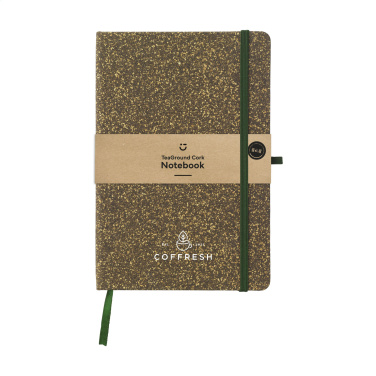 Logo trade promotional gift photo of: TeaGround Cork Paper Notebook A5