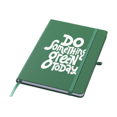 Logo trade promotional products image of: Recycled GRS PU Paper Notebook A5
