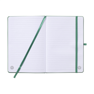 Logo trade corporate gifts picture of: Recycled GRS PU Paper Notebook A5