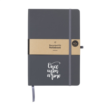 Logotrade promotional merchandise picture of: Recycled GRS PU Paper Notebook A5