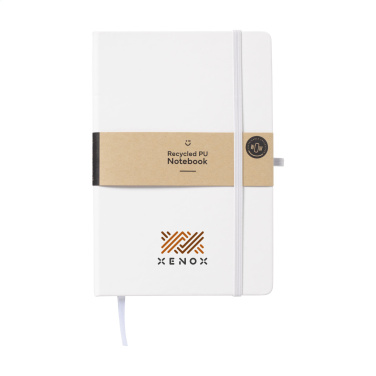 Logo trade promotional gifts image of: Recycled GRS PU Paper Notebook A5