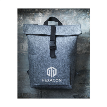 Logotrade promotional merchandise image of: Nolan GRS RPET Felt backpack