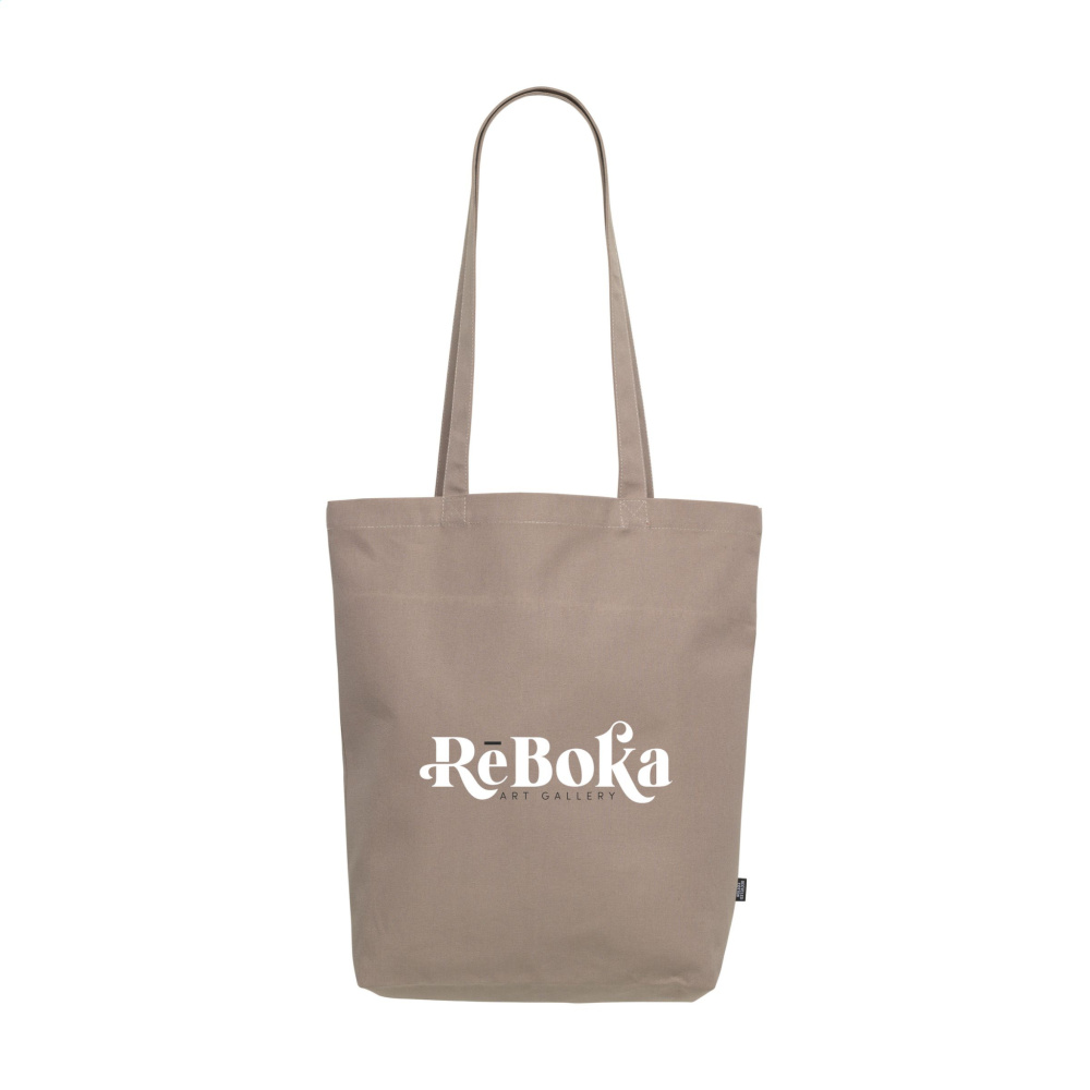 Logo trade promotional merchandise image of: GRS Recycled Canvas Bag Colour (260 g/m²)