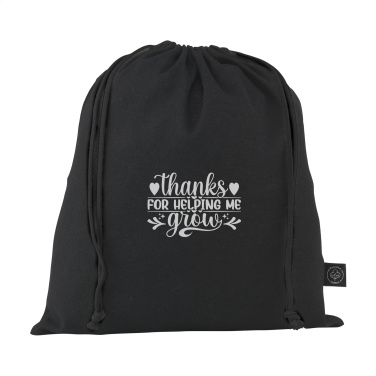Logotrade promotional items photo of: Gift Pouch GRS Recycled Cotton (150 g/m²) M