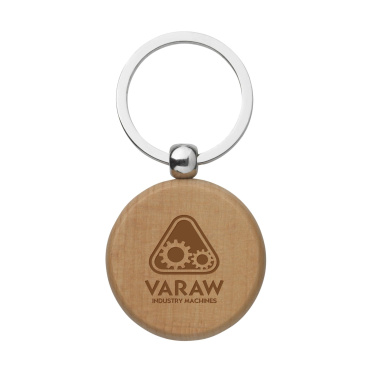 Logo trade business gift photo of: WoodKey Circle keychain
