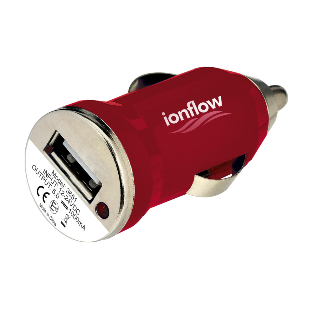 Logo trade promotional gifts picture of: USB CarCharger plug
