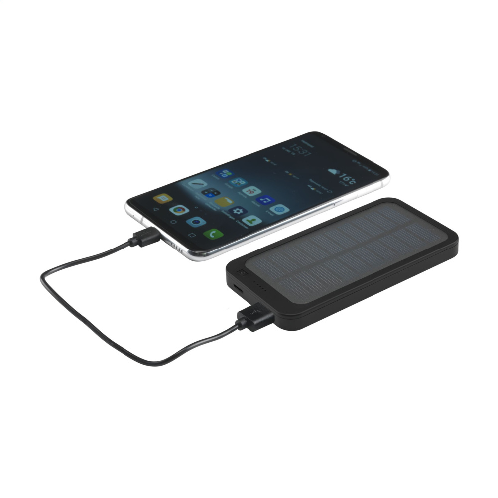 Logo trade promotional gift photo of: Solar RCS Powerbank 4000 power charger