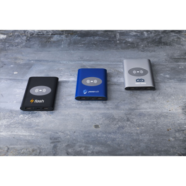 Logotrade promotional giveaway picture of: Aluminium 8000 Wireless Powerbank wireless charger