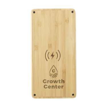Logo trade corporate gifts picture of: Solar Powerbank 8000+ Wireless Charger