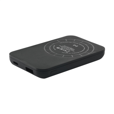 Logo trade corporate gift photo of: Force Magnetic RCS Recycled Wireless Powerbank 5000