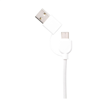 Logo trade promotional giveaway photo of: Charging Cable RCS Recycled ABS-TPE