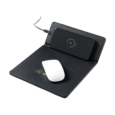 Logo trade promotional items picture of: RCS Recycled Wireless Charging Mousepad