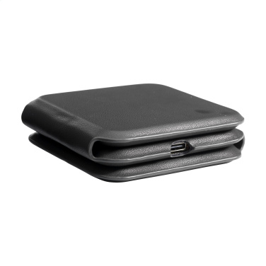 Logo trade promotional merchandise photo of: TriCharge RCS  Recycled PU Wireless Charger