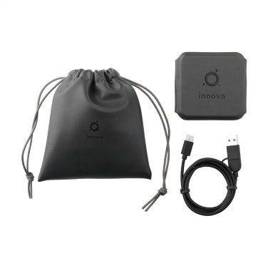 Logotrade promotional merchandise picture of: TriCharge RCS  Recycled PU Wireless Charger